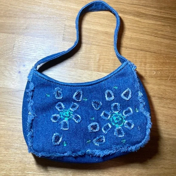 Women Small Denim Bag Handbag Bag - Picture 1 of 3